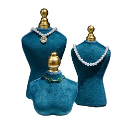 Jewelry Stand Manufacturer - New Velvet Mannequin Necklace Display Bust