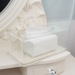 Tissue Box Cover Factory - Acrylic Clear Rectangular Napkin Holder Case