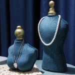 Jewelry Stand Manufacturer - New Velvet Mannequin Necklace Display Bust