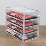 Storage Box Manufacturer - Acrylic Clear 4 Drawers Cosmetics Organizer