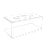 Tissue Box Cover Factory - Acrylic Clear Rectangular Napkin Holder Case