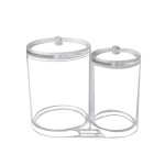 Cotton Ball Holder Manufacturer - Acrylic Round Container Pad Storage Case