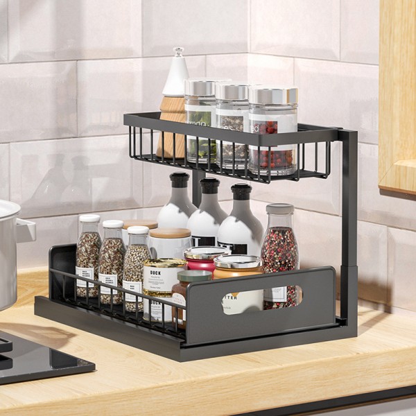 Kitchen Shelves Factory - Detachable Pull-out Drawer Baskets Organizing