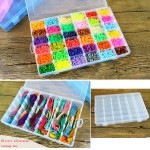 Jewelry Storage Box Factory - Plastic 36 Slots Rhinestone Craft Organizer