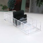 Cosmetics Storage Box Factory - Clear Plastic 8 Slots Blush Powder Holder