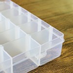 Jewelry Storage Box Factory - Plastic 36 Slots Rhinestone Craft Organizer