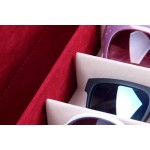 Sunglasses Storage Box Factory - 8 Grids Flock Suede Glasses Organizer Case