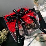Acrylic Rose Box Manufacturer - Transparent Flower Gift Box With Cover