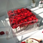 Acrylic Rose Box Manufacturer - Transparent Flower Gift Box With Cover