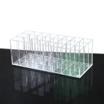 Lipstick Holder Manufacturer - Acrylic 24 Slots Display Stand Cosmetic Organizer