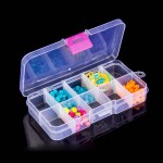 Pill Box Manufacturer - 10 Slots Adjustable Medicine Storage Organizer
