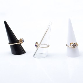 Ring Holder Factory - Fashion Mini Acrylic Triangle Cone Display Stand
