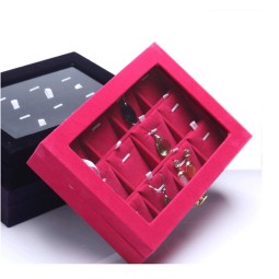 Jewelry Display Box Manufacturer - Hot Sale Wedding Birthday Gifts Velvet Case