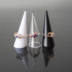 Ring Holder Factory - Fashion Mini Acrylic Triangle Cone Display Stand