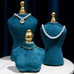 Jewelry Stand Manufacturer - New Velvet Mannequin Necklace Display Bust