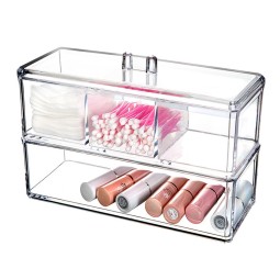 Makeup Organizer Factory - Acrylic 2 Drawer Cosmetic Storage Case