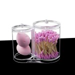 Cotton Ball Holder Manufacturer - Acrylic Round Container Pad Storage Case