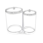 Cotton Ball Holder Manufacturer - Acrylic Round Container Pad Storage Case