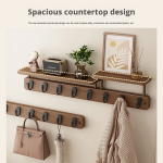 Coat Rack Supplier - Bamboo Wave-Shaped Wall-Mounted