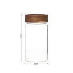 Glass Jar Manufacturer - Wood Lid Glass Sealing Storage