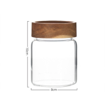Glass Jar Manufacturer - Wood Lid Glass Sealing Storage
