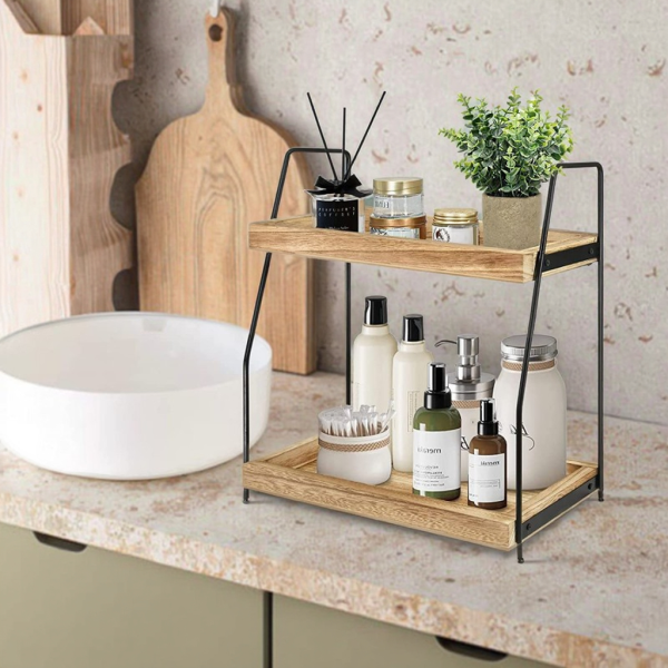 Storage Rack Supplier - Double-Layer Bathroom and Kitchen