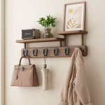 Coat Rack Supplier - Bamboo Wave-Shaped Wall-Mounted