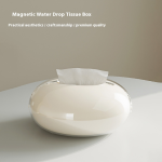 Tissue Box Supplier - Cream White Desktop Tissue Box