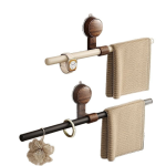 Towel Rack Manufacturer - Antique Style Walnut Towel
