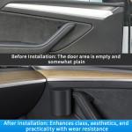 Door Cup Holder Manufacturer - 4 Pcs Set for Model Y/3 Black