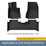 Car Floor Mats Manufacturer - Waterproof TPE for 23-24 NIO EC6 ES6
