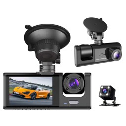 HD Dashcam Supplier - 3 Channel Car DVR HD 1080P