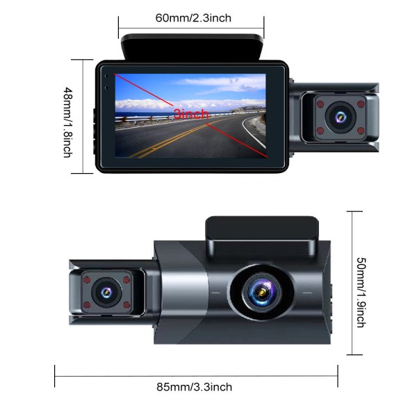 4K Dashcam Manufacturer - 3 Inch HD Car Black Box