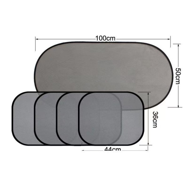Magnetic Curtain Manufacturer - Universal 4 Pcs Car Sunshade