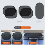 Magnetic Curtain Manufacturer - Universal 4 Pcs Car Sunshade