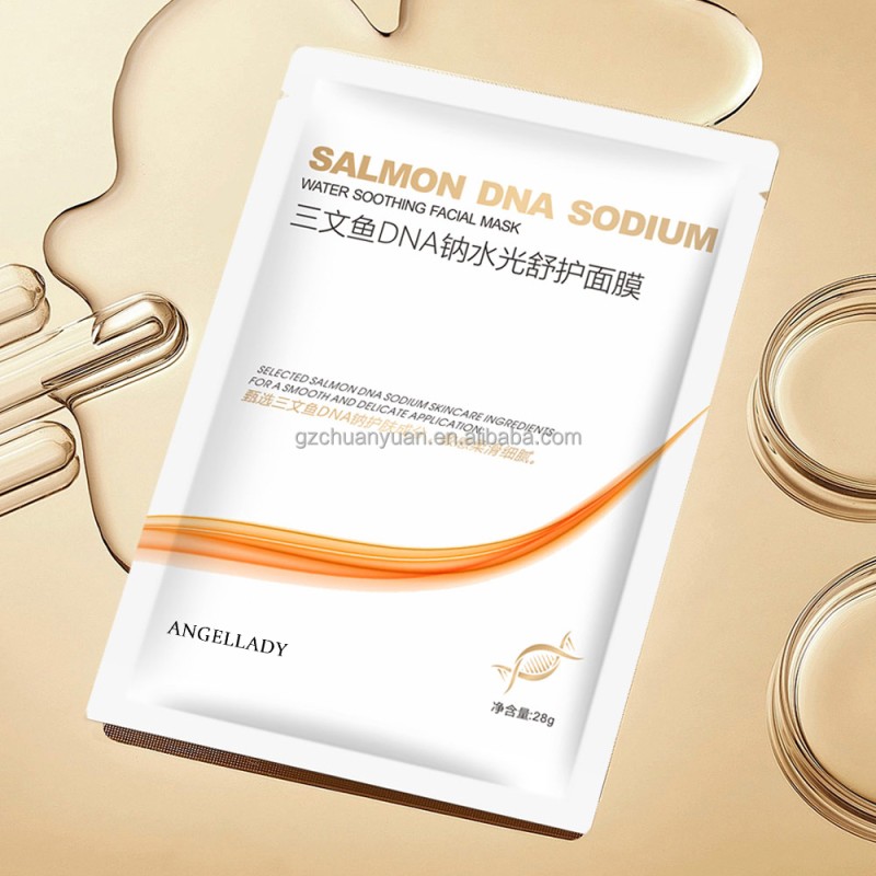 Hot Selling Oem Gentiana Scabra Extract Dna Sodium Water Soothing Chinese Beauty Face Mask Skincare
