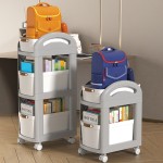 Backpack Storage Rack Factory - Movable Under Table Bedroom Small Cart