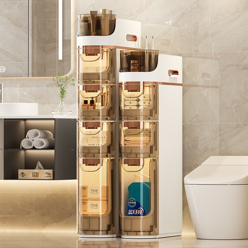 Plastic Storage Rack Manufacturer - Wholesale Multi-Layer Narrow Sandwich Cabinet