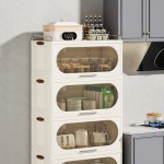 Kitchen Storage Cabinet Factory - Floor to Ceiling Multi-layer Microwave Stove