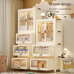 Storage Cabinet Factory - 56cm Foldable Drawer Style Baby Clothing