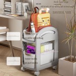 Backpack Storage Rack Factory - Movable Under Table Bedroom Small Cart