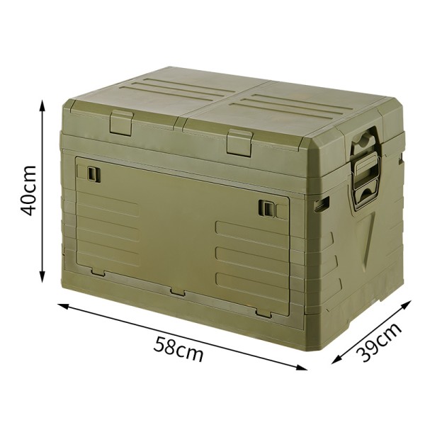 Camping Storage Organizer Factory - Good Quality with Wooden Lid and Wheels