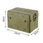 Camping Storage Organizer Factory - Good Quality with Wooden Lid and Wheels