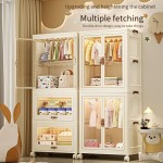 Folding Storage Cabinet Manufacturer - Multi-layer Plastic Household Living Room