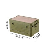 Camping Storage Organizer Factory - Good Quality with Wooden Lid and Wheels