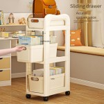 Book Storage Rack Factory - Movable Multi-Layer Schoolbag Desk Shelf