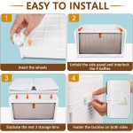 Bedside Cabinet Factory - Rotating Chest of Drawers White Plastic PP