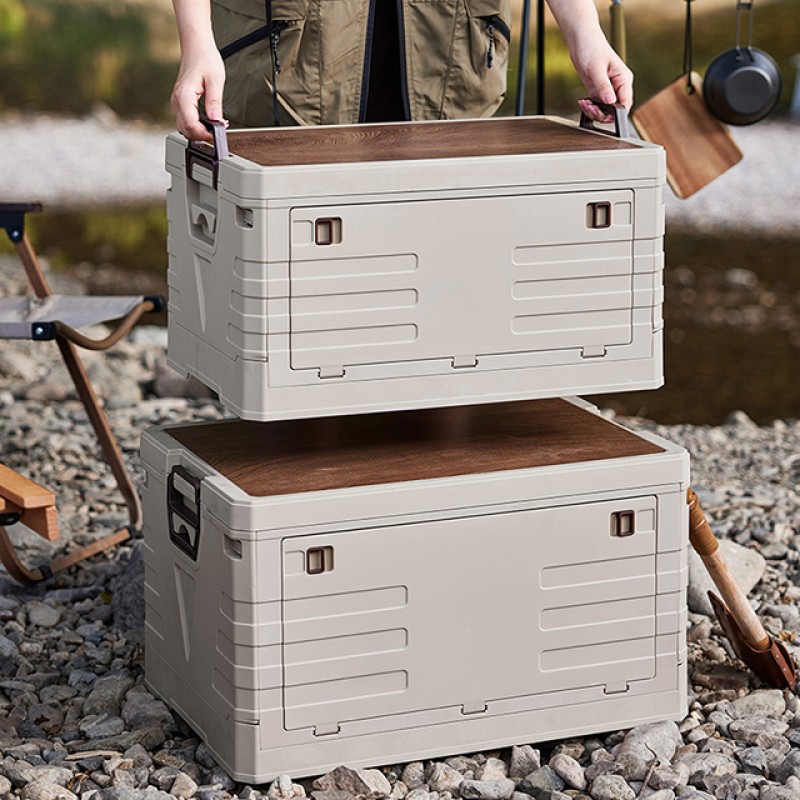 Storage Cabinet Factory - Stackable 70cm Portable Outdoor Foldable Plastic