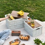 Camping Trunk Box Factory - Outdoor Car Wooden Cover Folding Organizer