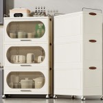 Kitchen Storage Cabinet Factory - Floor to Ceiling Multi-layer Microwave Stove